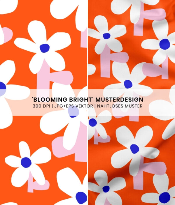 Nahtloses Muster Blooming Bright
