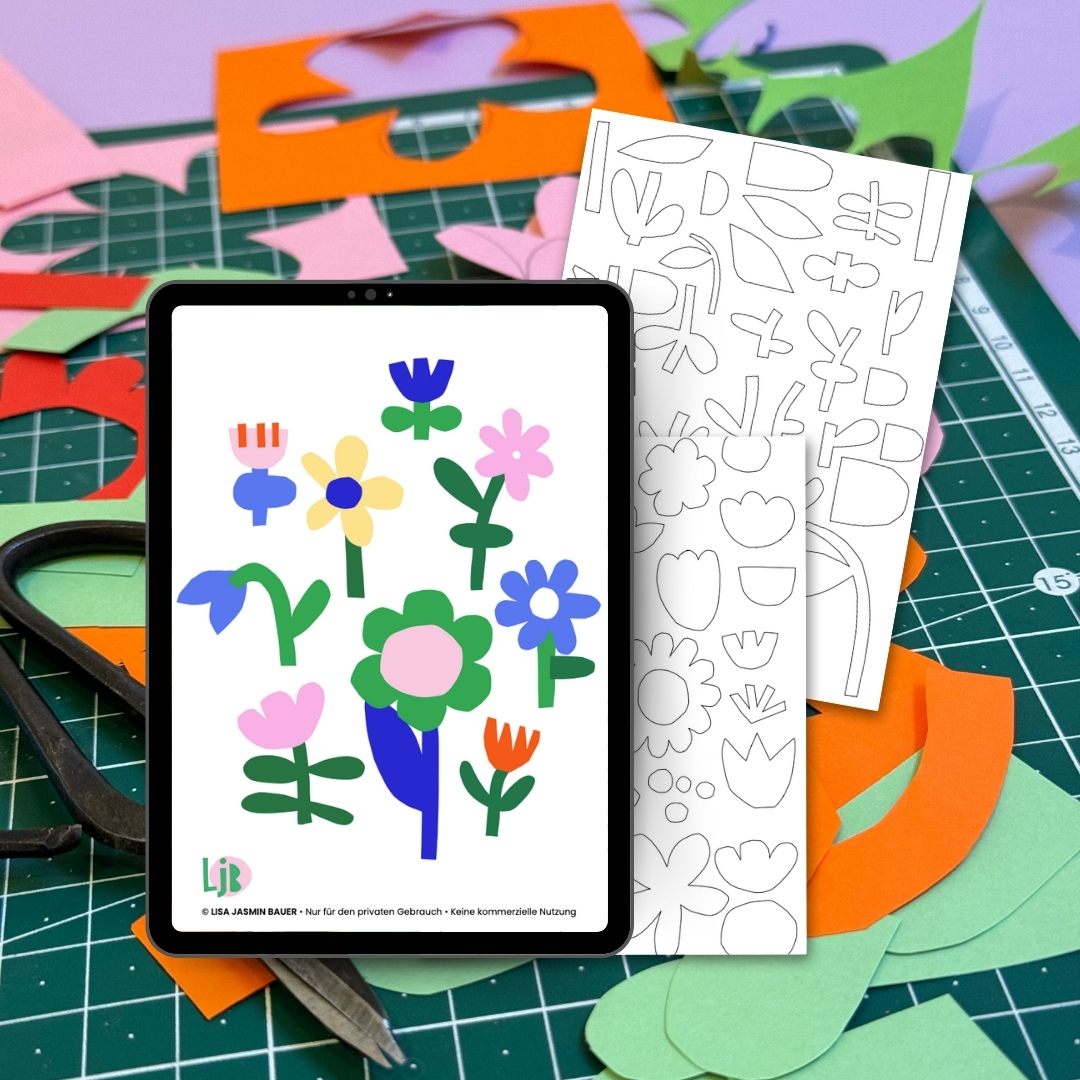 Blumen Cut Outs Freebie Lisa Jasmin Bauer