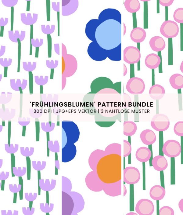 Frühlingsblumen Design-Bundle
