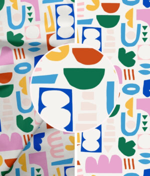 Nahtloses Muster Joyful mix of shapes – Bild 2