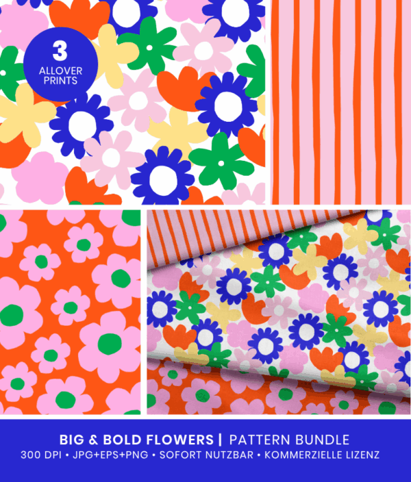 Big & Bold Flowers Muster Bundle No.1