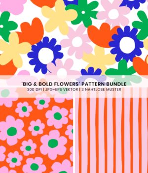 Big & Bold Flowers Muster Bundle
