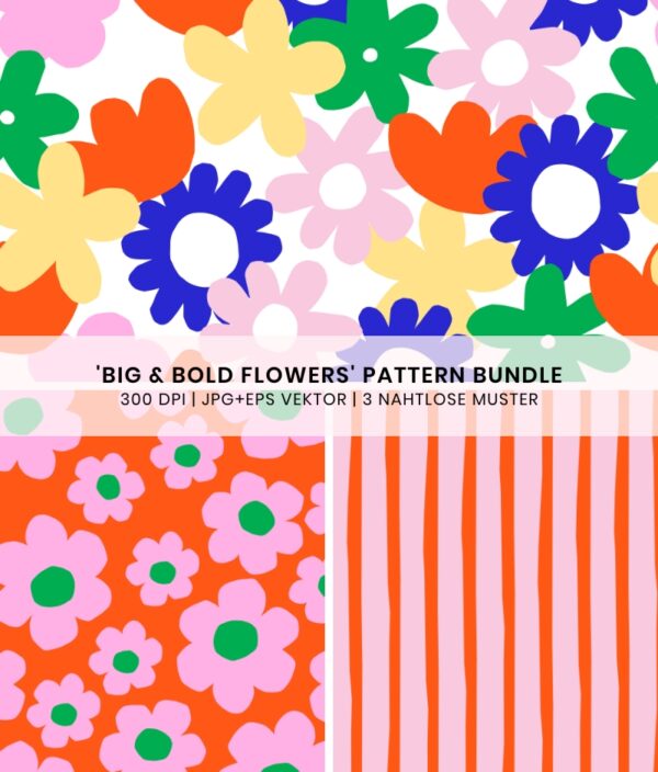 Big & Bold Flowers Muster Bundle