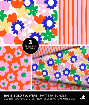 Big & Bold Flowers Muster Bundle No.1