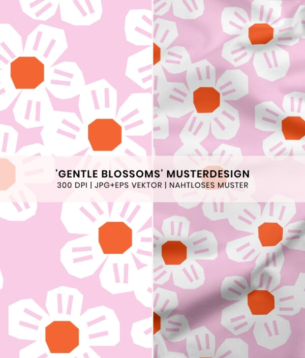 Nahtloses Muster Gentle Blossoms