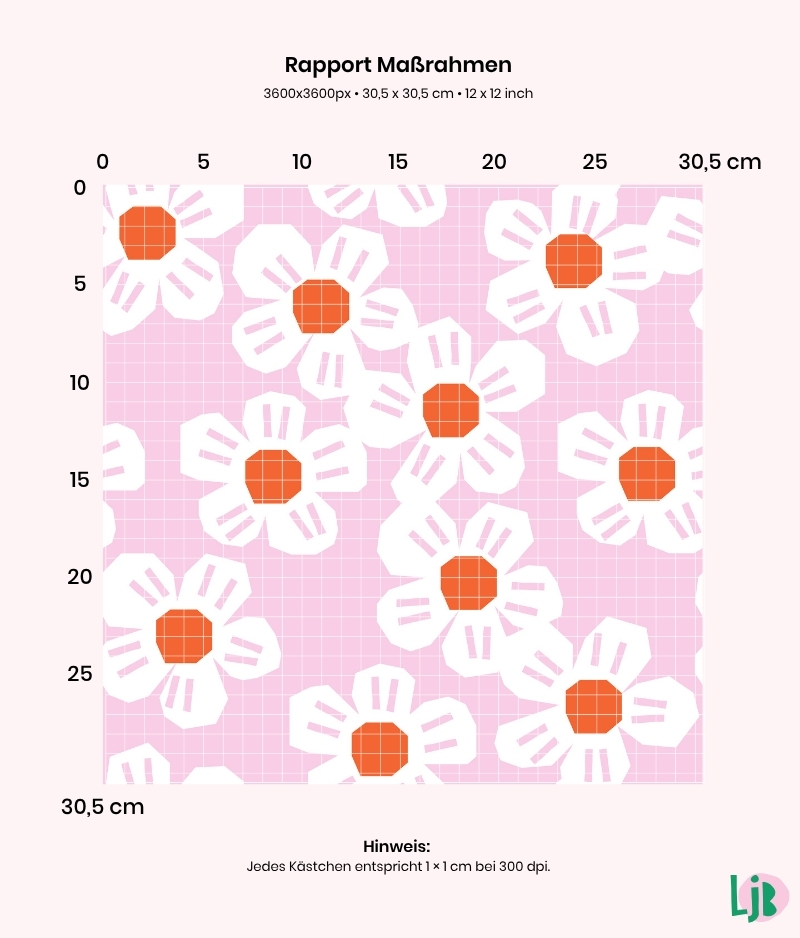 Nahtloses Muster Gentle Blossoms – Bild 2