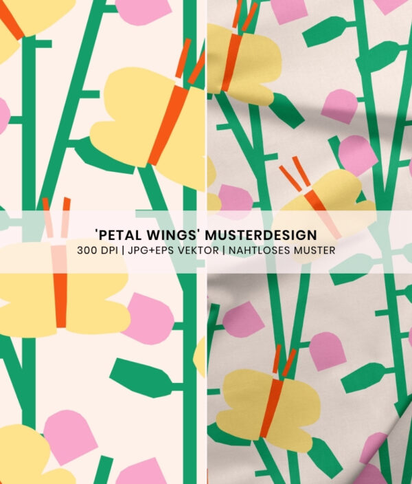 Nahtloses Muster Petal Wings