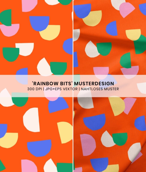 Nahtloses Muster Rainbow Bits