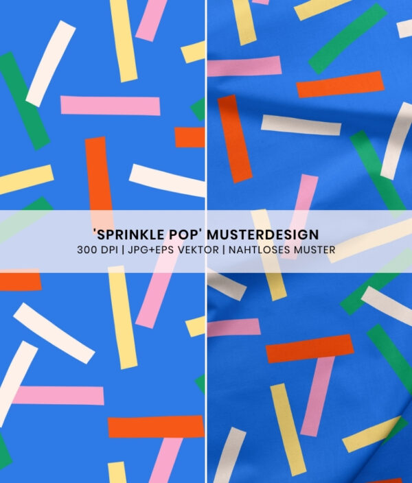 Nahtloses Muster Sprinkle Pop