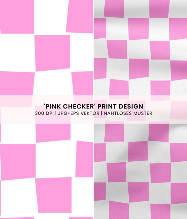 Nahtloses Muster Pink Checker