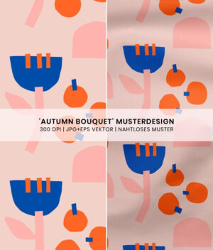 Nahtloses Muster Autumn Bouquet