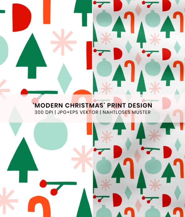 Nahtloses Muster Modern Christmas