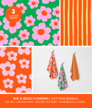 Big & bold Flowers Muster Bundle No.2