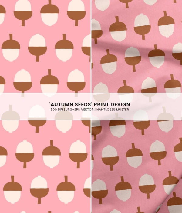 Nahtloses Muster Autumn Seeds
