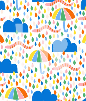 Nahtloses Muster Color Rain – Bild 4
