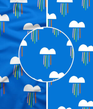 Nahtloses Muster Rainbow Drops – Bild 3