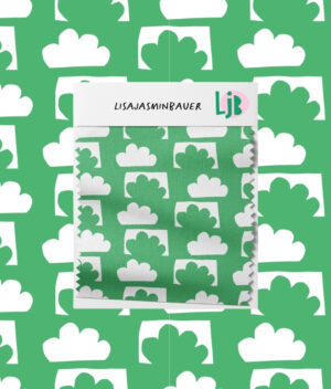 Nahtloses Muster Cloud Cutout – Bild 3