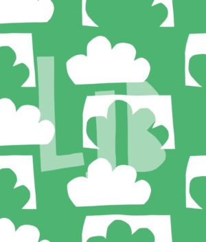 Nahtloses Muster Cloud Cutout – Bild 2