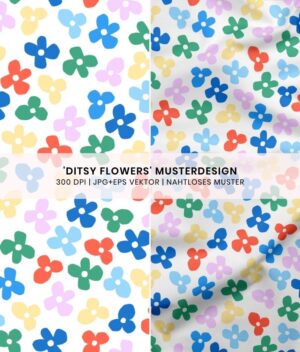 Nahtloses Muster Ditsy Floral