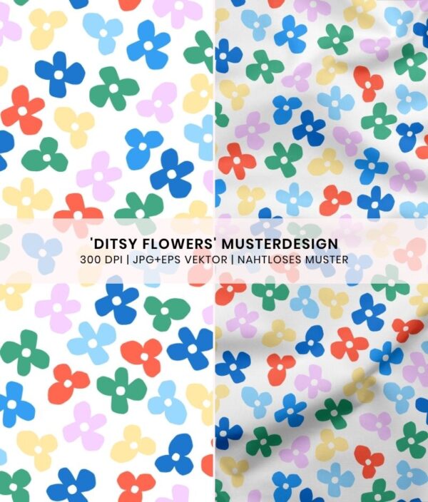 Nahtloses Muster Ditsy Floral
