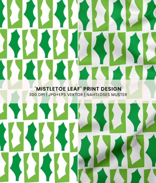 Nahtloses Muster Mistletoe Leaf