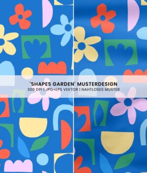 Nahtloses Muster Shapes Garden
