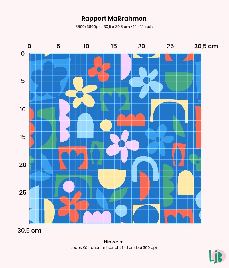 Nahtloses Muster Shapes Garden – Bild 2
