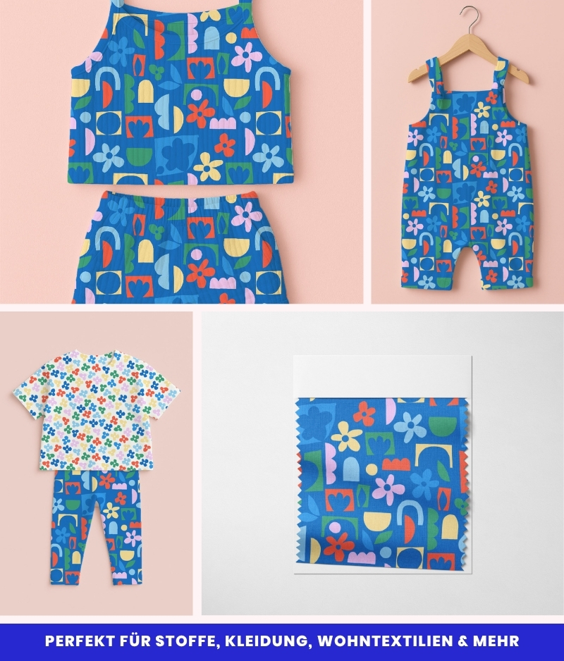 Nahtloses Muster Shapes Garden – Bild 3