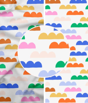 Nahtloses Muster Color Clouds – Bild 3