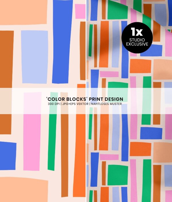 Nahtloses Muster Color Blocks
