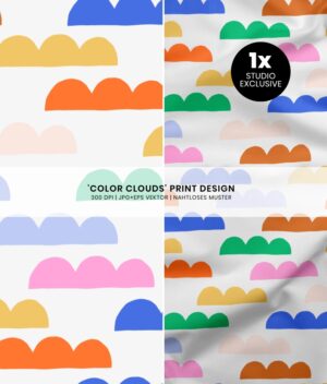 Nahtloses Muster Color Clouds